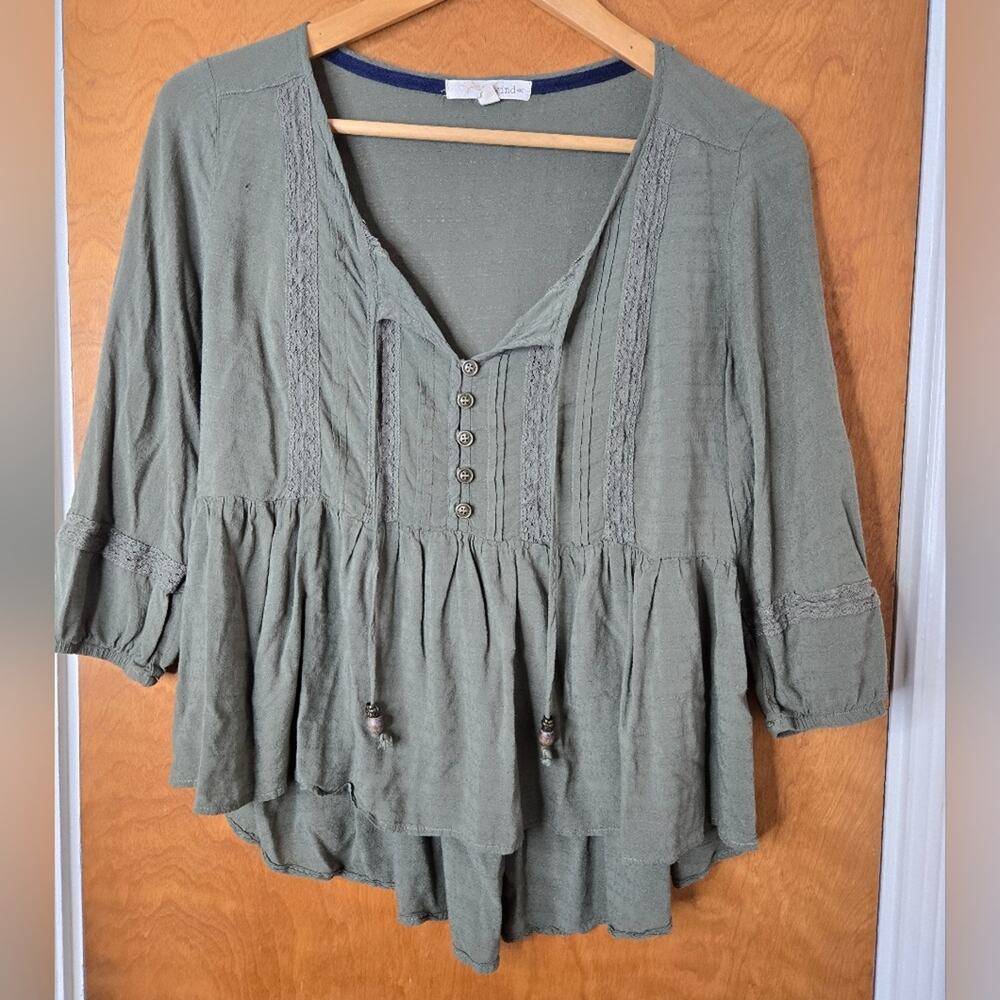 Rewind Ladie's Blouse Size M - Sage Green